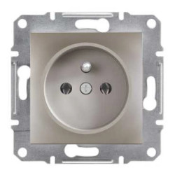 Gniazdo 2P+PE bez ramki, brąz EPH2800169