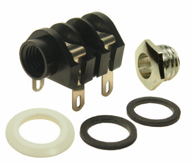 Gniazdo jack 6,35 mm Żeński Gniazdo jack Montaż na panelu 5A