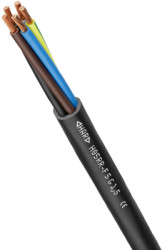 Rubber sheathed cable H05RR-F 3 G 0.75 mm², unshielded, black, 1600207
