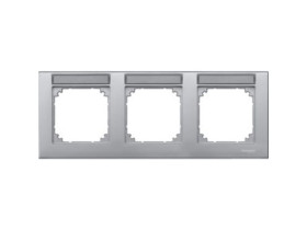 MERTEN M-PLAN Ramka 3 potrójna pozioma z polem opisowym aluminiowy MTN472360 SCHNEIDER ELECTRIC