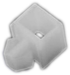 Uchwyt opaski kablowej do opasek 8.1mm długość 20.5mm szerokość 10 mm średnica otworu 6.2mm RS PRO Naturalny