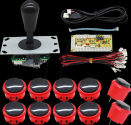 OD1817-BRED DIY Arcade Set black/red