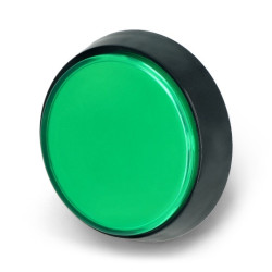 Arcade Push Button 60mm czarna obudowa - zielony z podświetleniem