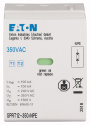 Zabezpieczenie przeciwprzepięciowe, 100kA, montaż Na podstawie, Eaton SPRT12