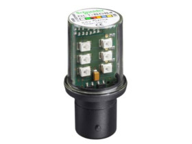 DIODA LED Z TRZONKIEM BA 15D 24V CZER.