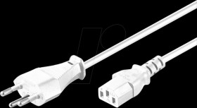 94015 Cold appliance connection cable, 1.8 m, CH plug, white