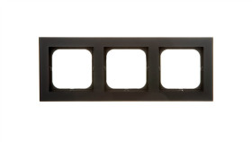 Sonata Ramka Potrójna Czarny Metalik R-3R/33