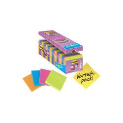 Post-it 654SE24P Sticky Notes 76mm x 76mm Neon orange green pink blue 2160 sheet