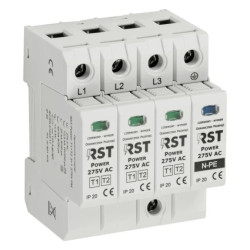 Ogranicznik przepięć T1 + T2 RST Power T1 + T2 3+1 275V FM /801 418/