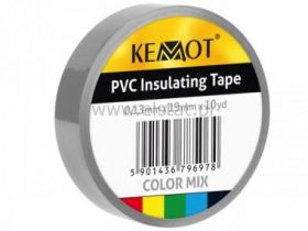 Taśma izolacyjna KEMOT 0,13x19x10Y klejąca szara