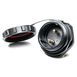 Złącze wielostykowe przemysłowe 2-pinowe Montaż tylny Gniazdo RS PRO