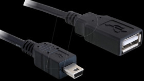 82905 USB 2.0 A socket &gt; USB mini plug cable
