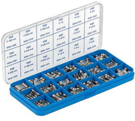 G fuse assortment, 5 x 20 mm, F, 270 pieces, 0034.9856