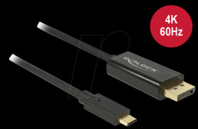 85256 USB C male &gt; DP male DP Alt Mode, 2m