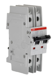 Wyłącznik nadprądowy MCB, Typ K, 1-biegunowy, 6A, 253V, 72V, na szynę DIN, ABB S201M-K6, S200M