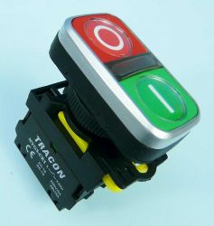 NYG3-D1 5A/230VAC 1xNO/1xNC RED/GREEN IP