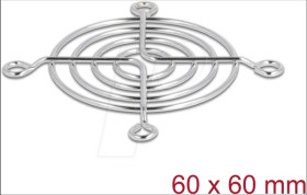 67305 Fan Grill, 60 x 60 mm, silver