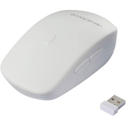 Renkforce RF-6332576 Wireless Optical Mouse White 5 Buttons Antibacterial