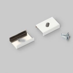 Uchwyt S sprężysty biały - 2szt.