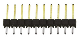 Złącze szpilkowe 10-pinowe TSW raster: 2.54 mm Prosty 1-rzędowe Samtec Otwór przelotowy 550 V Bez osłony