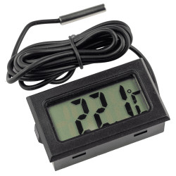 Termometr panelowy LCD -50-100°C czarny