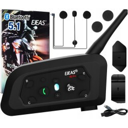 OUTLET_1: Interkom Ejeas V6 Pro TYP-C (zestaw na 1 kask)