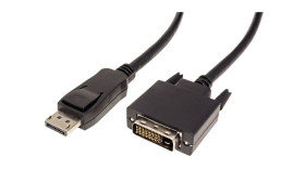 Kabel DisplayPort długość 2m B: DVI-D A: Display Port v. 1.1 Value 1080p