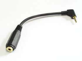 Przejście JACK wtyk 2.5mm - gniazdo 3.5mm stereo z kablem