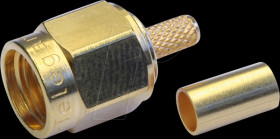 100024595 SMA crimp connector for RG-316/U gold-plated soldered/crimp conn