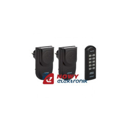 Gniazdo ster.pilotem ORNO*2 IP 2+1 IP44