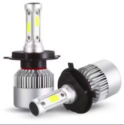 Zestaw LED H4 COB 72W 6500K 7600lm radiator