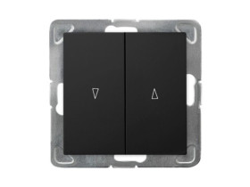 IMPRESJA Wyłącznik żaluzjowy z blokadą mechaniczną czarny metalik ŁP-7YB/m/33 OSPEL