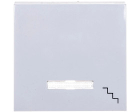 Lumina Klawisz kontrolny z symbolem Schody” z soczewką biały WL6130