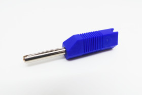 Adapter z wtykiem bananowym Męski Śruba typ Wtyk bananowy Niebieski 16A Deltron rozmiar 4 mm