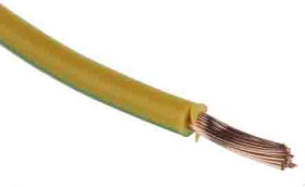 Przewód montażowy 2,5 mm² Zielony/Żółty RS PRO PVC TI3 14 AWG 1 kV DC, 600 V AC dł. 305m 50/0,25 mm 105°C BS6231
