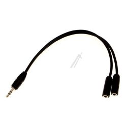 Złącze Jack wt.3,5st-2gn.3,5st 0,2m / 4700484