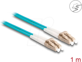 87907 Fiber Optical Cable LC Duplex to LC Duplex Multi-mode OM3 1 m