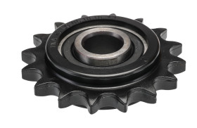 Koło łańcuchowe drabinkowe, 16 zębów, Równoległy, śr otworu: 16.2mm, śr toczna: 1/2cal, Plastik