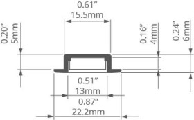Profil led MICRO-NK 2m anodowany Kluś