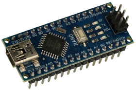 Moduł; odpowiednik do ARDUINO NANO; NANO; ATMEGA328; I2C; PWM; SPI; UART; 6,5÷12V; 2 KB; 32 KB; 1 KB; kołkowe; miniUSB