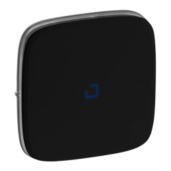 VALENA ALLURE Klawisz łącznika : jednobiegunowego lub schodowego z podświetleniem czarny 755088