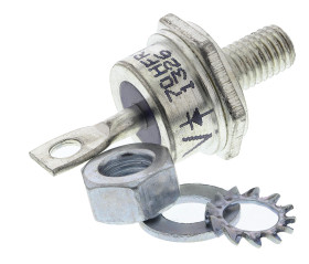 Dioda przełączająca DO-5 Mocowanie gwintowane 1 Anoda na śrubie