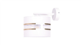 Kinkiet Ścienny Victoria Z Ozdobnym Kloszem, Biały Na E27 K-5214 Kaja Lighting