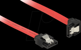 83978 SATA 6 Gb/s male&gt;male downw. ang. 30 cm red