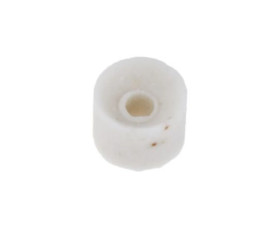 Koralik ceramiczny, Ceramika, Biały, 2.6g/cm³, otwór: 1mm, 0, +1200C