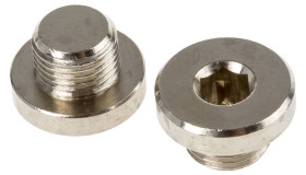 Zaślepka rdzoodporna, seria: 0919, Mosiądz, G 1/8