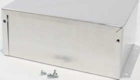 Aluminum enclosure, (L x W x H) 178 x 127 x 76 mm, natural, IP32, 1411FBQU