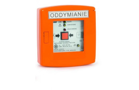 D+H RT 45-ST-PL Przycisk oddymiania w obudowie aluminiowej w kolorze pomarańczowym z sygnalizatorem akustycznym (70 dB / 400 Hz)