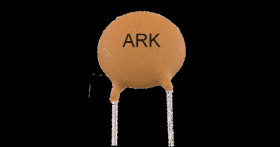 100pF 50V Ceramic disc capacitor - Suntan