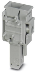 Plug, 1 pole, 0.2-6.0 mm², gray for space-saving potential distribution, 3060762